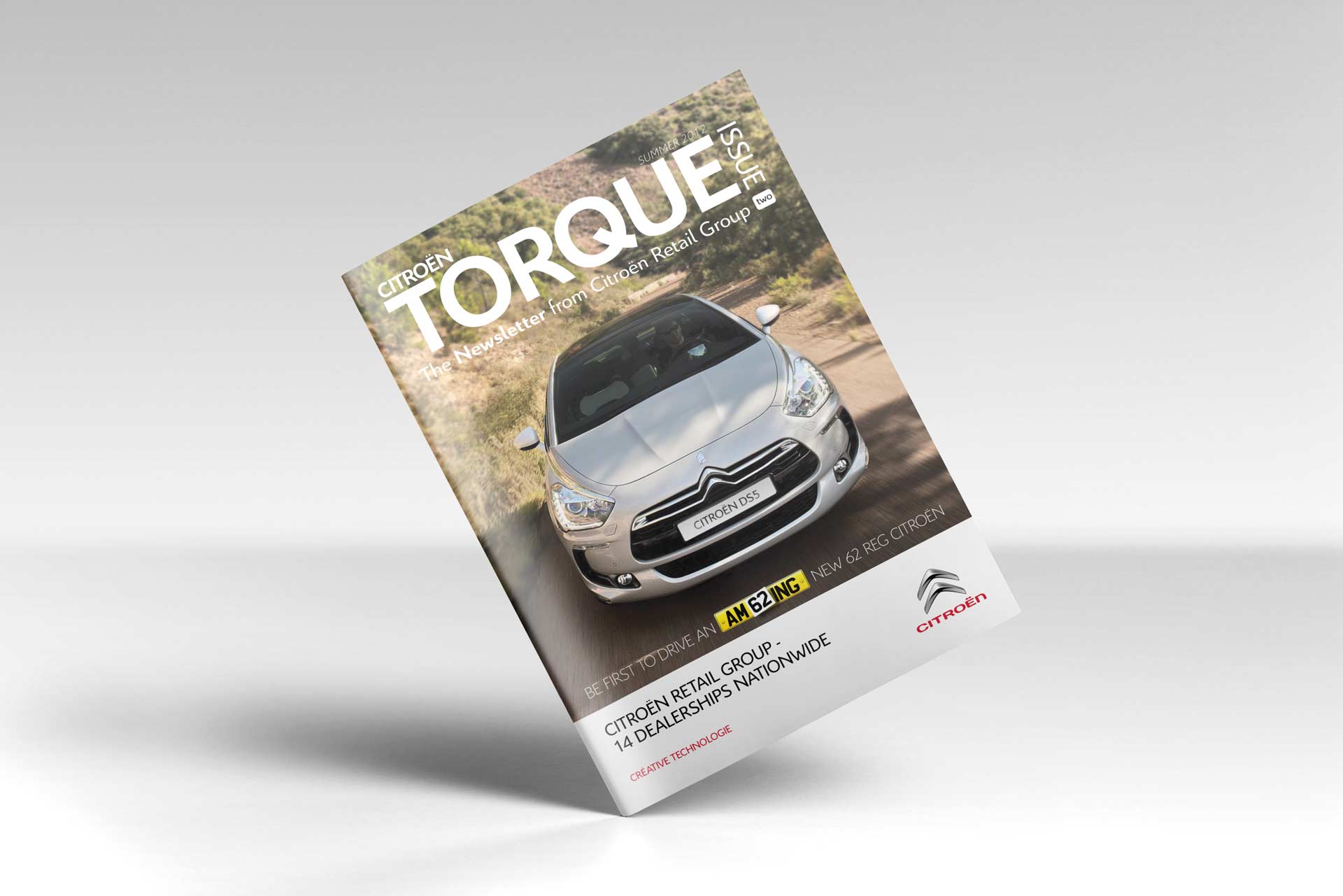 Magazine Design for Citroen Retail Group front cover