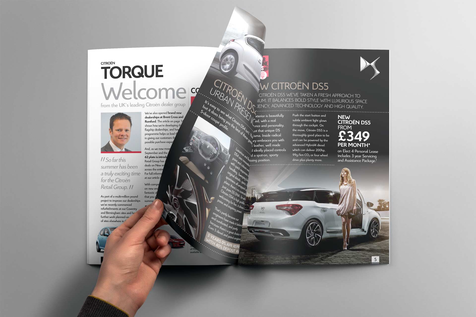 Citroen Torque Magazine Design inner pages